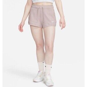 Nike Sportswear Women's Phoenix Fleece High-Waisted Shorts Sail White Size XXL